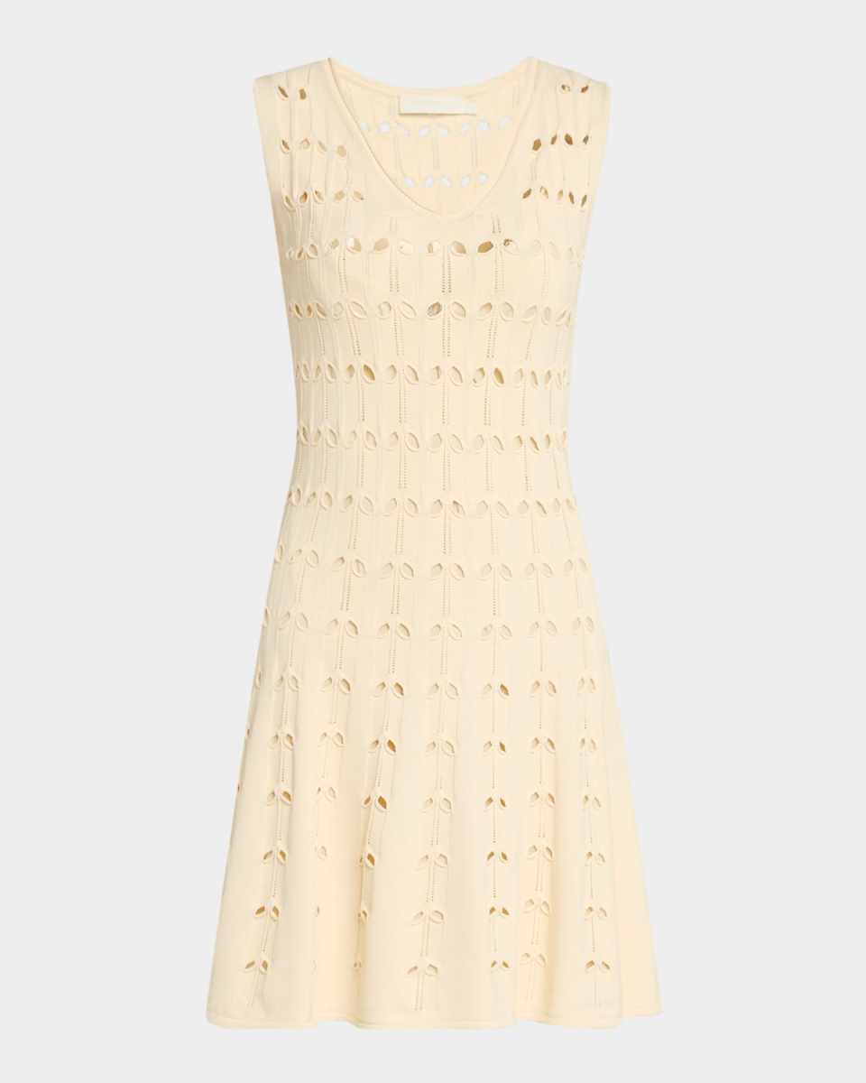 Rhiannon Sleeveless Pointelle Mini Dress